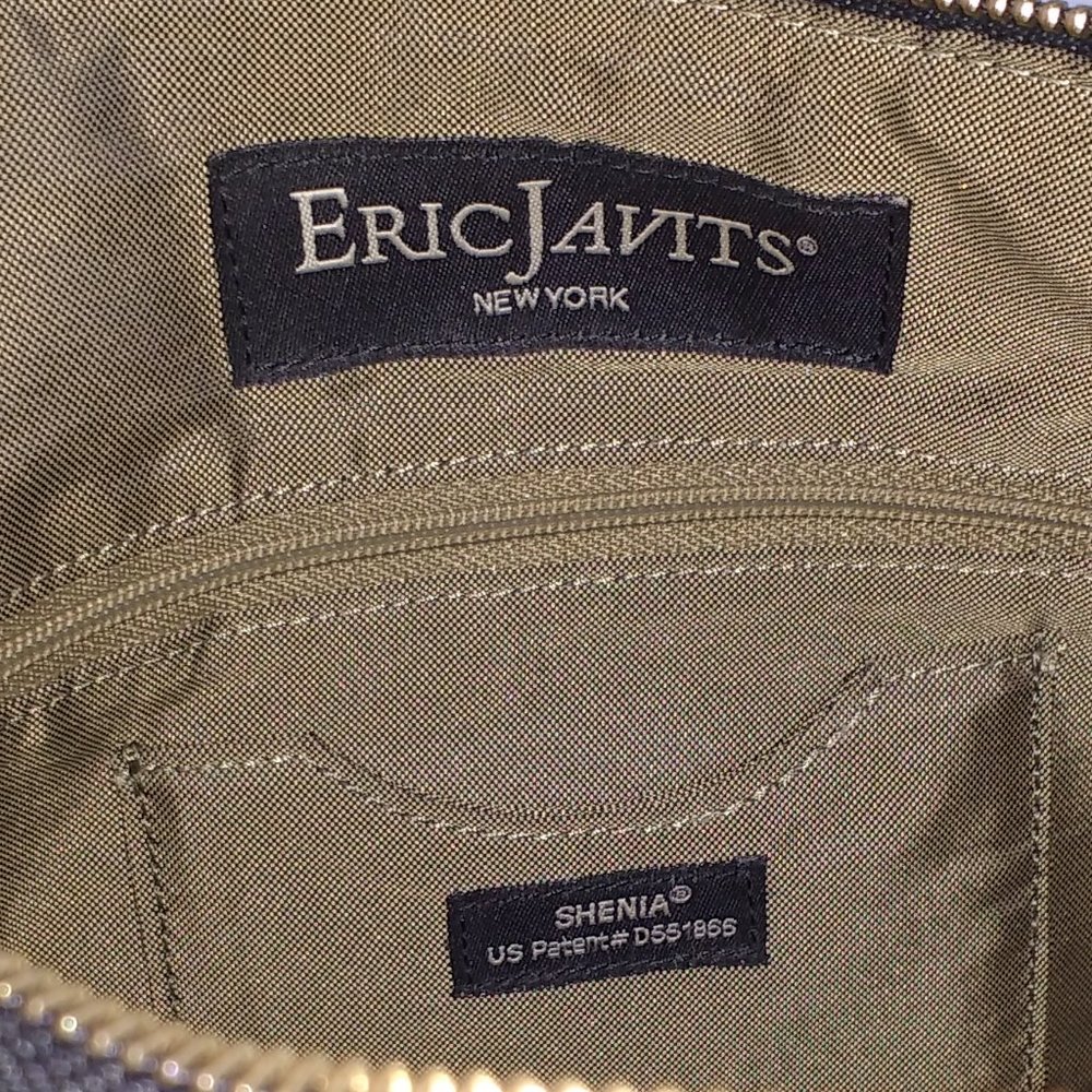 *Eric Javits New York Shenia woven neutral fabric gold chain shoulder bag - Picture 3 of 12